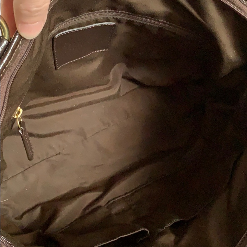 ❌SOLD❌Coach signature striped pocket tote - Picture 7 of 9